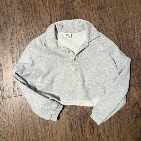 Sunday Best Grey Cropped Sweatshirt - Picture 1 of 5